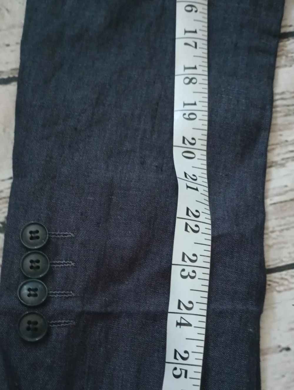 H&M Men's Dark Blue Linen Blazer 38R